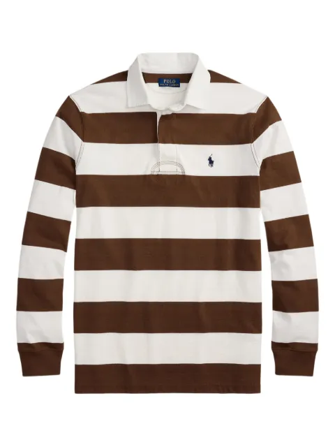 Polo Ralph Lauren striped long-sleeve polo shirt Brown 710717116055