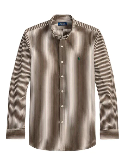 Polo Ralph Lauren striped poplin shirt Brown 710929346023