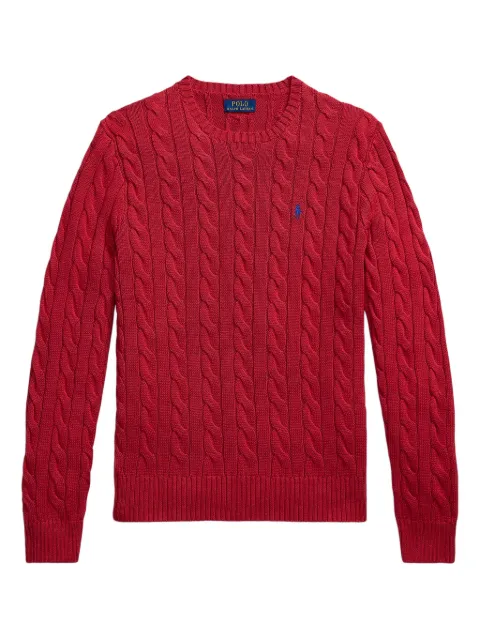 Polo Ralph Lauren cable-knit cotton sweater Red 710775885525
