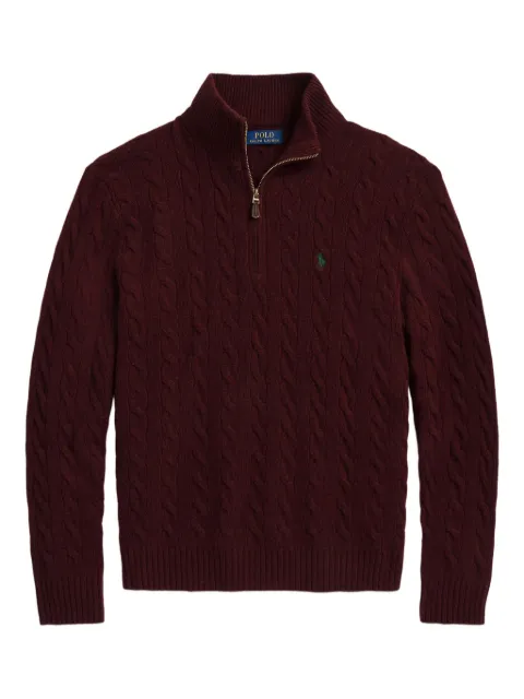 Polo Ralph Lauren cable-knit half-zip sweater Red 710876766007