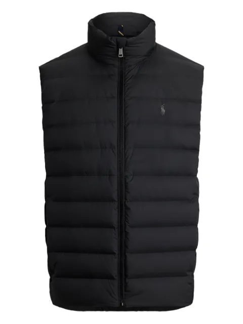 Polo Ralph Lauren embroidered-logo quilted gilet Black 710967775002