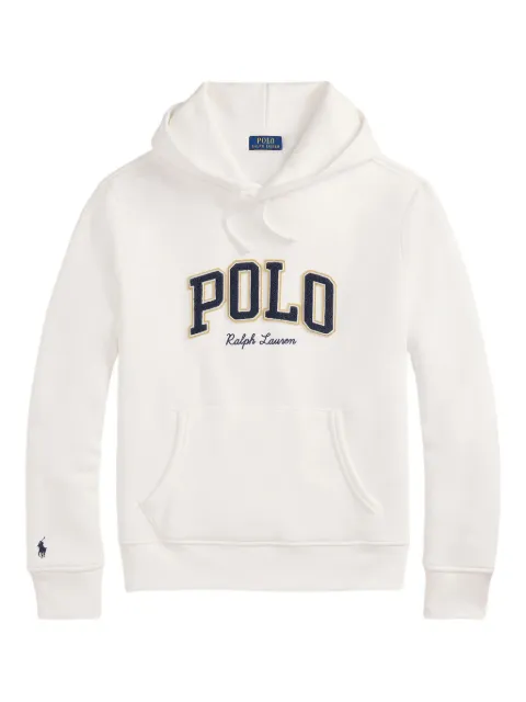 Polo Ralph Lauren logo-embroidered hoodie White 710981149002
