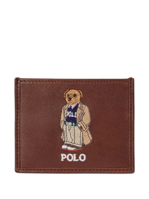 Polo Ralph Lauren Polo Bear leather card holder Brown 405978047001
