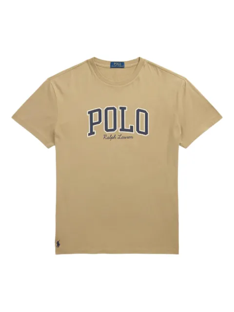 Polo Ralph Lauren logo-print crew-neck T-shirt Neutrals 710P00086004
