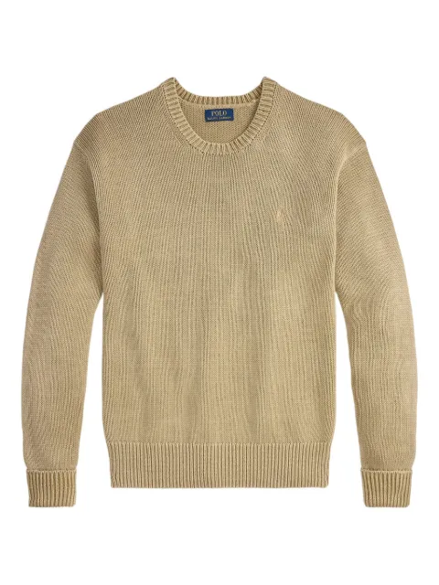 Polo Ralph Lauren cotton long-sleeves sweater Neutrals 710981614005