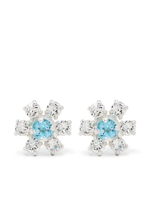 Wouters & Hendrix flower-shaped stud earrings Silver ECE002