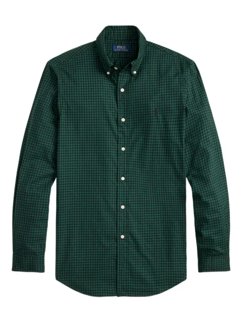 Polo Ralph Lauren gingham-check long-sleeve shirt Green 710953644005