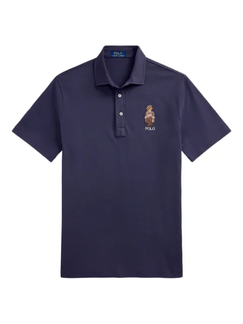 Polo Ralph Lauren logo-embroidered polo shirt Blue 710P00083001