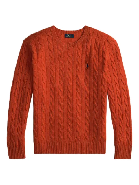 Polo Ralph Lauren cable-knit wool pullover Orange 710876762031
