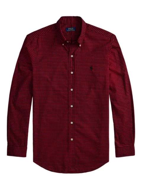 Polo Ralph Lauren gingham-check long-sleeve shirt Red 710953644001