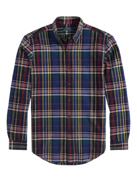 Polo Ralph Lauren brushed plaid shirt Blue 710P00524001