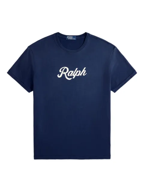 Polo Ralph Lauren logo-print crew-neck cotton T-shirt Blue 710936401011