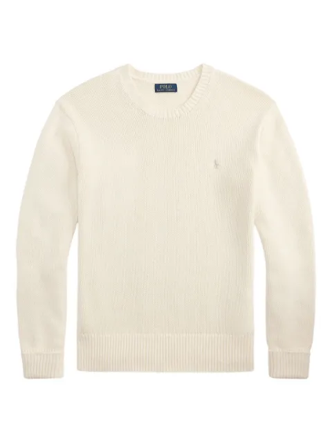 Polo Ralph Lauren cotton long-sleeve sweater White 710981614006