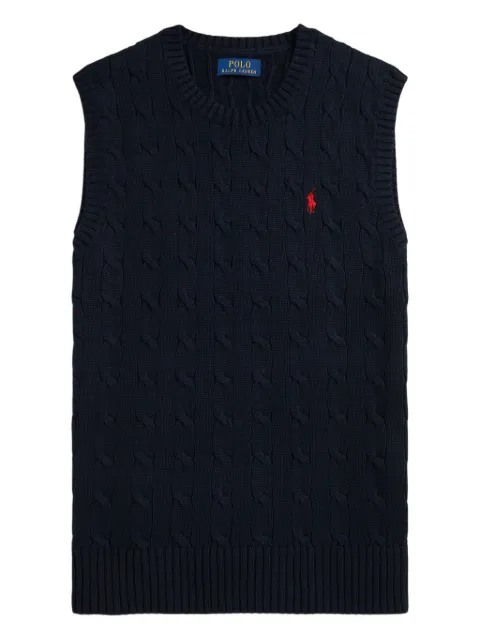 Polo Ralph Lauren cable-knit cotton vest Blue 710979113002