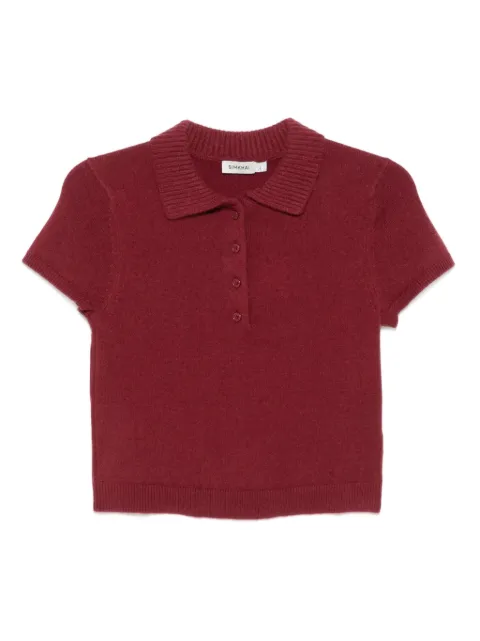 SIMKHAI short-sleeve polo top Red 5252190K