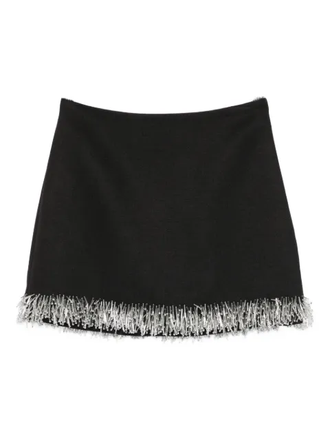 SIMKHAI beaded-fringe mini skirt Black 5253018C