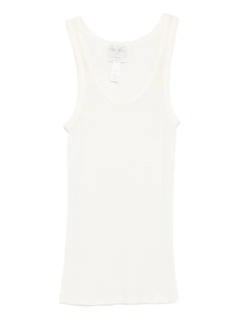 Forte Forte ribbed tank top Neutrals 14427MYTSHIRT
