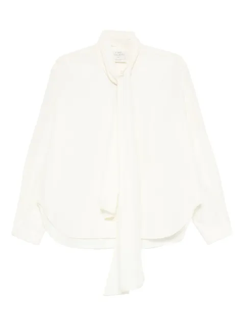 Forte Forte pussy bow-collar blouse Neutrals 14400MYSHIRT