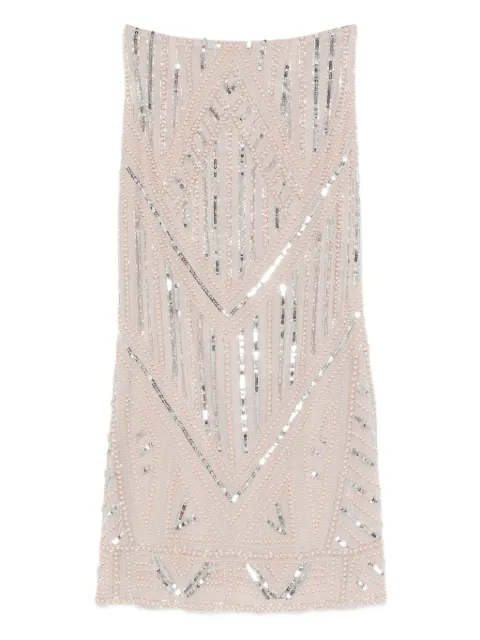 Forte Forte sequin-embellished geometric skirt Grey 14379MYSKIRT