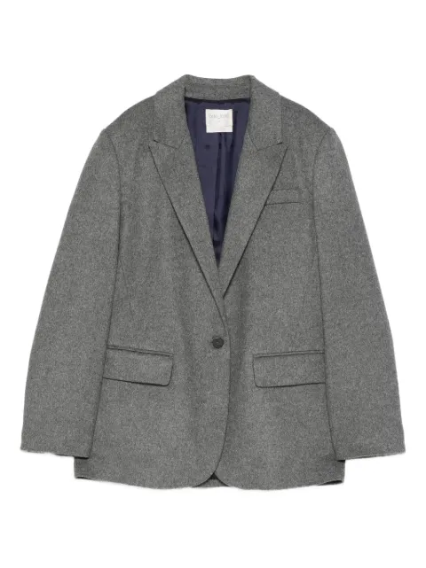 Forte Forte single-breasted peak-lapels jacket Grey 14318MYJACKET