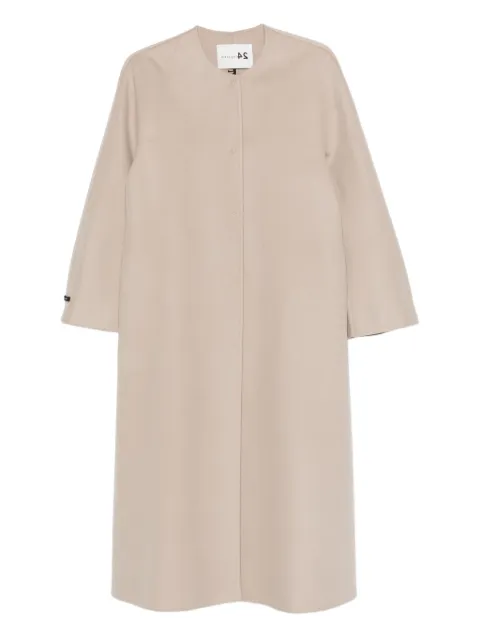 Manzoni 24 single-breasted coat Neutrals 25M1502DB1