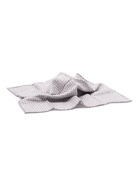 Brunello Cucinelli patterned silk scarf Grey MI8800091C9300
