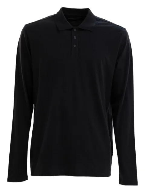 Majestic Filatures long-sleeve polo shirt Black W1709006