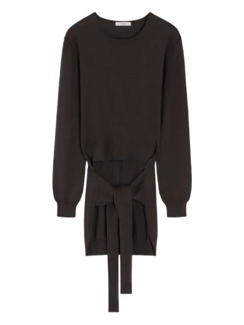 LEMAIRE asymmetric belted top Brown TO1250LK087