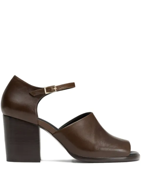 LEMAIRE 80mm open-toe block-heel sandals Brown FO0239LL0078