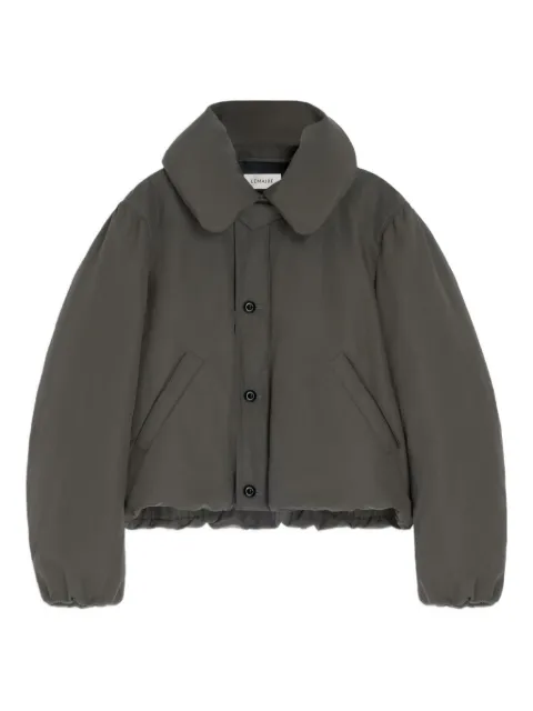 LEMAIRE bubble-collar puffer jacket Grey OW1151LF1019