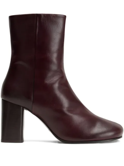 LEMAIRE Anatomic block-heel round-toe boots Brown FO0134LL0078