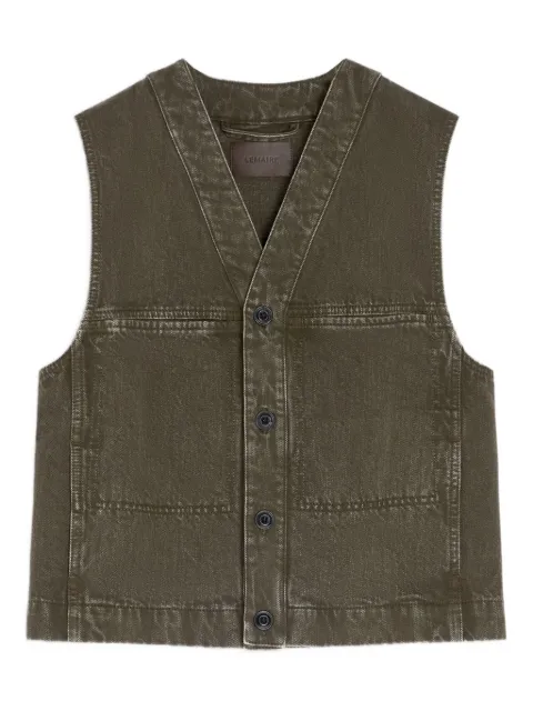 LEMAIRE button-up gilet Green OW1196LD1062