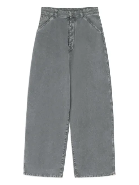 LEMAIRE snow-wash tapered trousers Grey PA1224LD1063