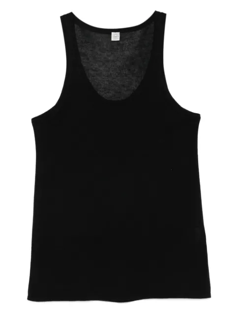 TOTEME scoop-neck tank top Black 253WRT0630YA0079