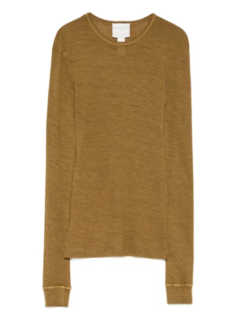 Forte Forte ribbed long-sleeve top Green 14426MYTSHIRT