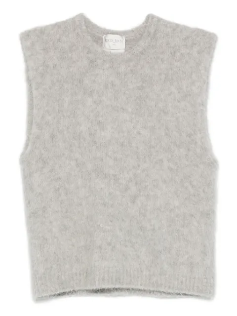 Forte Forte sleeveless knit tank top Grey 14449MYKNIT
