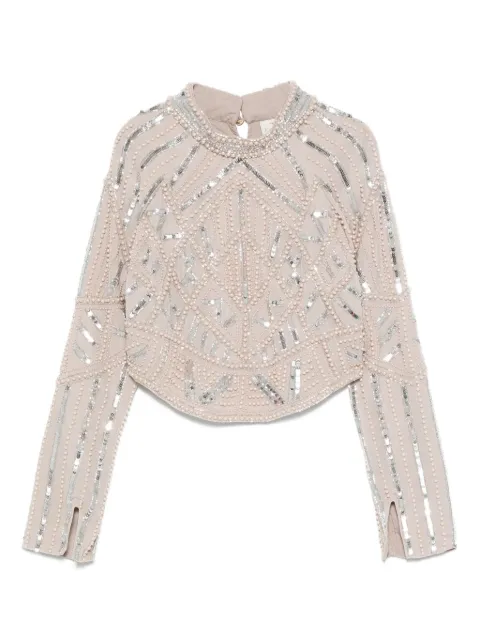 Forte Forte sequin-embellished top Grey 14378MYSHIRT