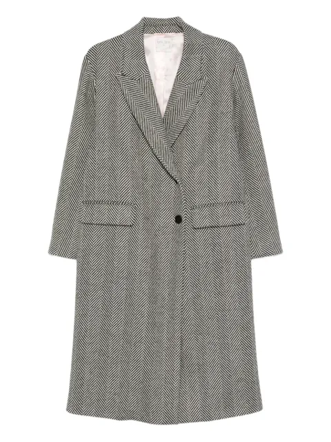 Forte Forte herringbone double-breasted coat Black 14312MYCOAT
