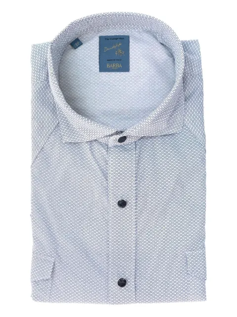 Barba patterned button-down shirt Blue WSU02P01705007U