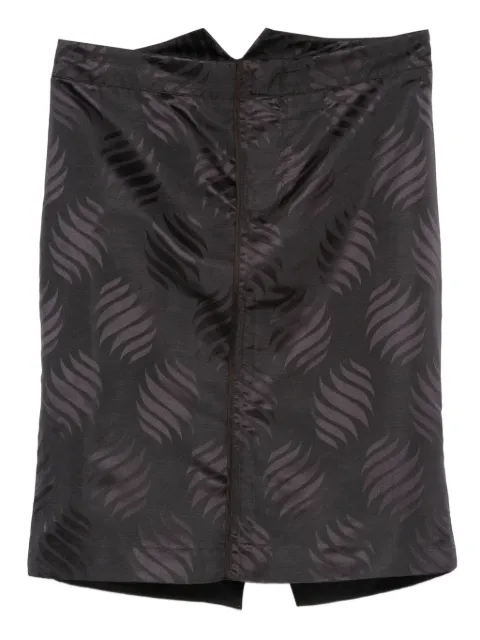 Gucci Pre-Owned 2000s swirl-pattern silk skirt Purple GU250DQ