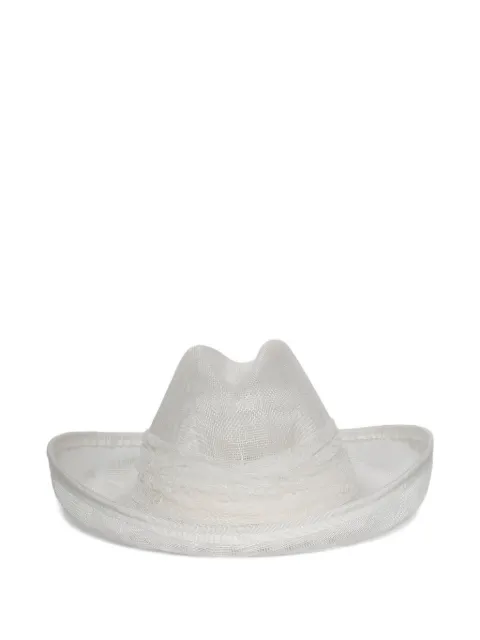Gigi Burris Millinery Belle sinamay lace hat White GBMB08
