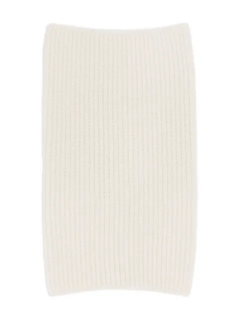LEMAIRE ribbed high-neck snood White AC1264LK1028