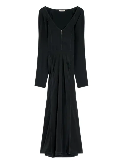 LEMAIRE bias-cut raglan-sleeve midi dress Black DR1117LF1446