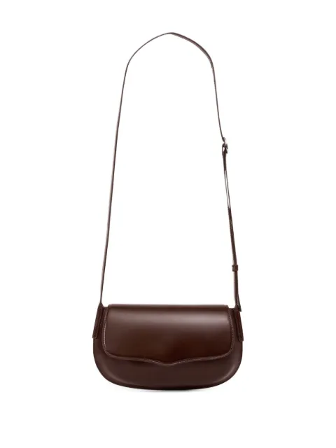 LEMAIRE Belly leather crossbody bag Brown BG0113LL0165