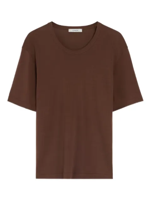 LEMAIRE ribbed crew-neck T-shirt Brown TO1440LJ1016