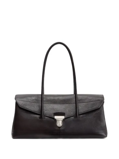 LEMAIRE Gear leather shoulder bag Brown BG0148LL0067