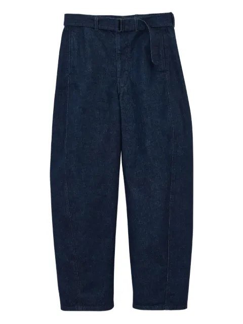 LEMAIRE belted twisted denim jeans Blue PA326LD1056