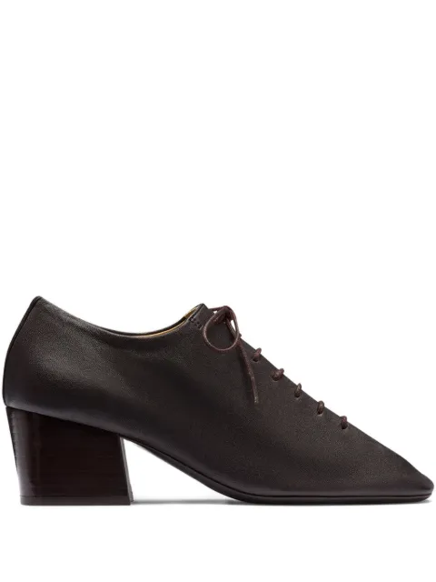 LEMAIRE Souris leather lace-up derby shoes Brown FO0246LL0070