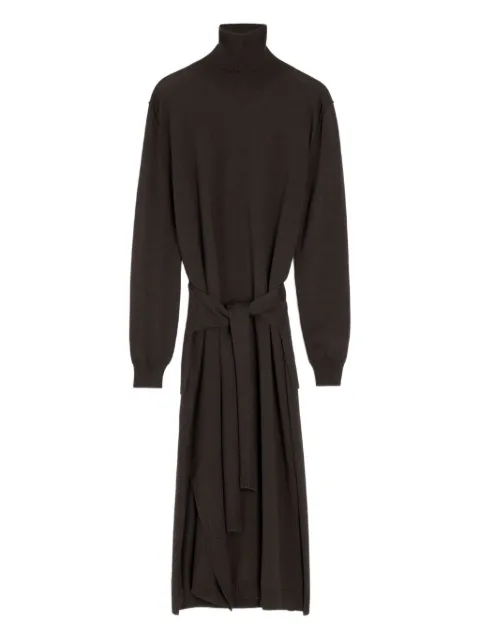 LEMAIRE tie-waist knitted dress Brown DR1082LK087