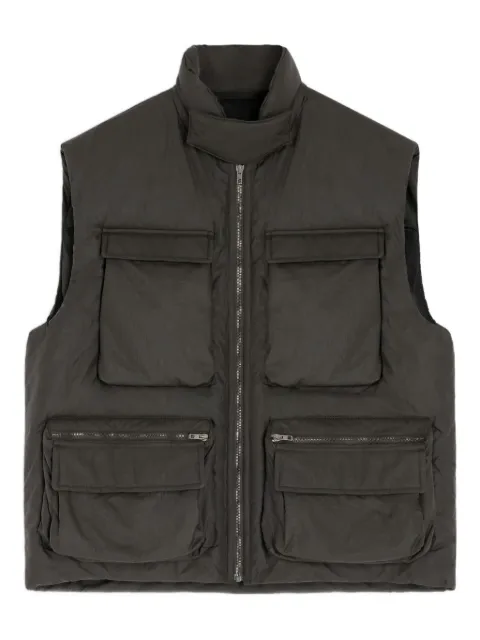 LEMAIRE wadded pocket-detail gilet Brown OW1155LF1301